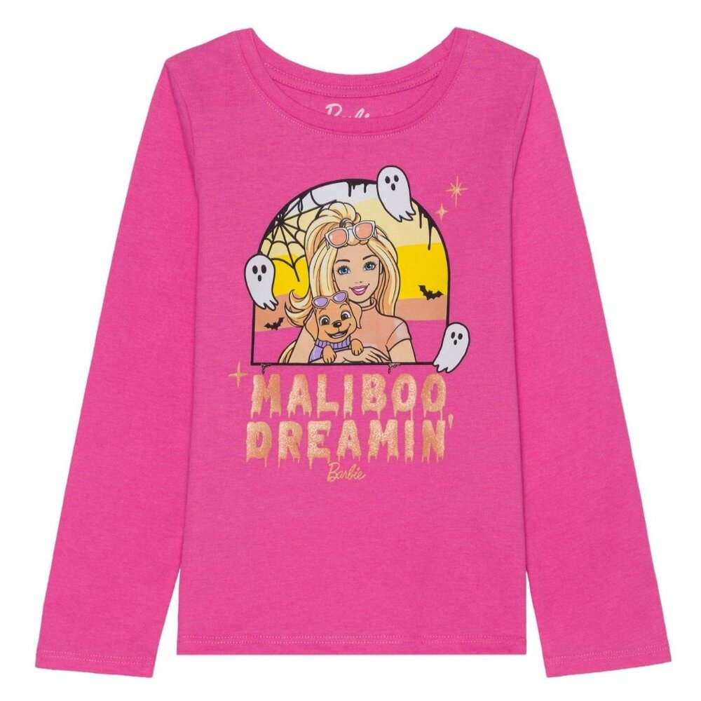 Toddler Girl Barbie "Maliboo Dreamin'" Long Sleeve Graphic Tee Size 2T NWT